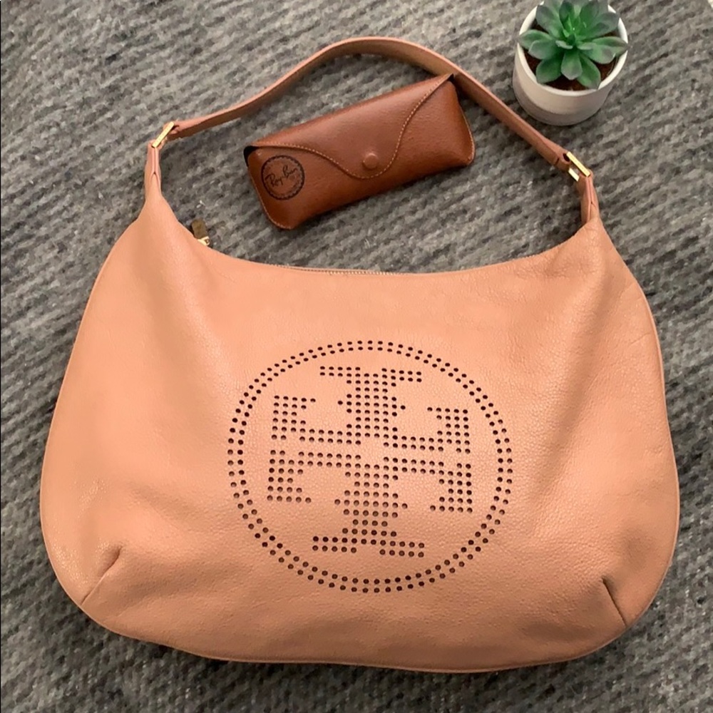 Tory Burch perforated Logo Hobo